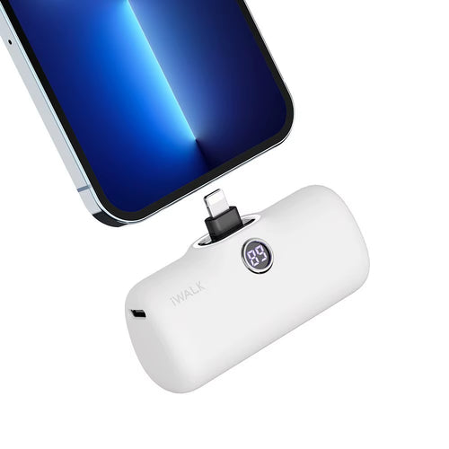 Capsule Pocket Mini Power Bank Portable 4800Mah Fast Charging Power Bank Digital Display Suitable for Iphone Lightning