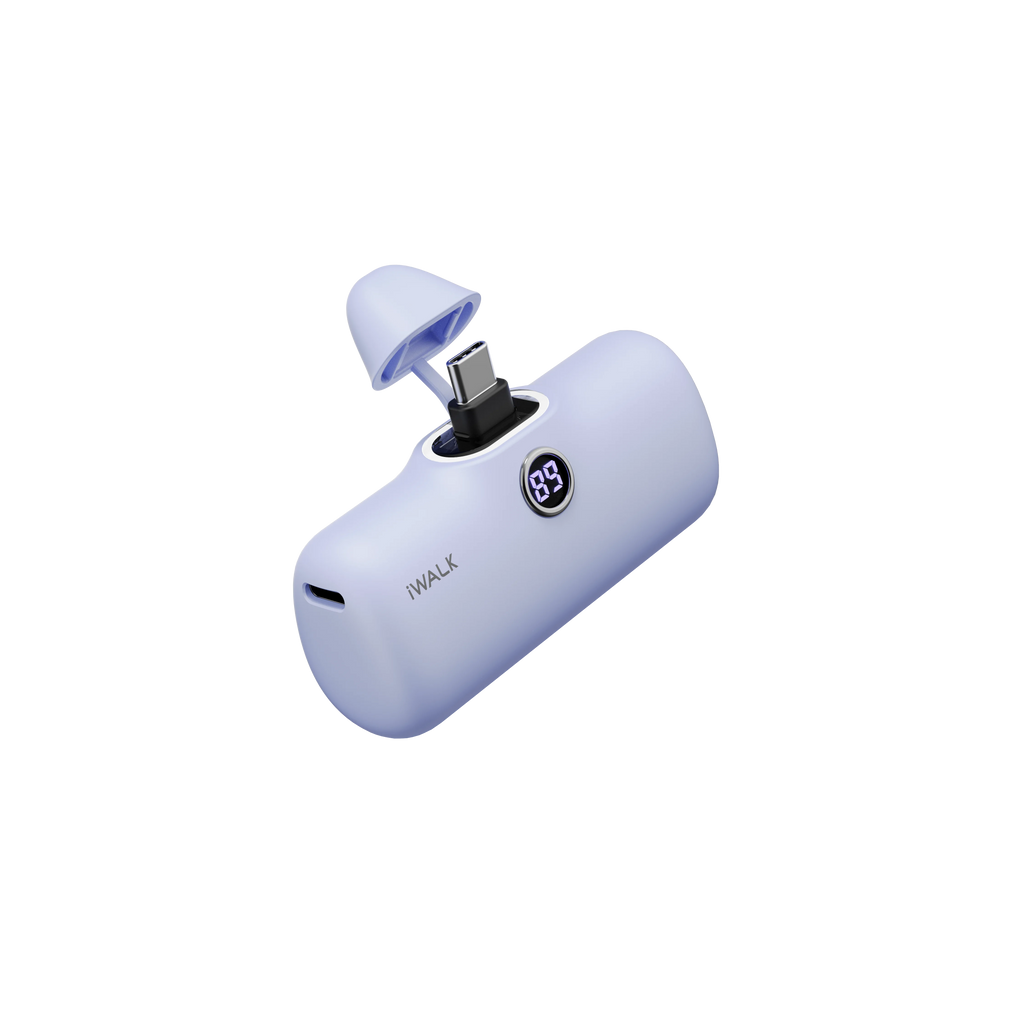 Capsule Pocket Mini Power Bank Portable 4800Mah Fast Charging Power Bank Digital Display Suitable for Iphone Lightning