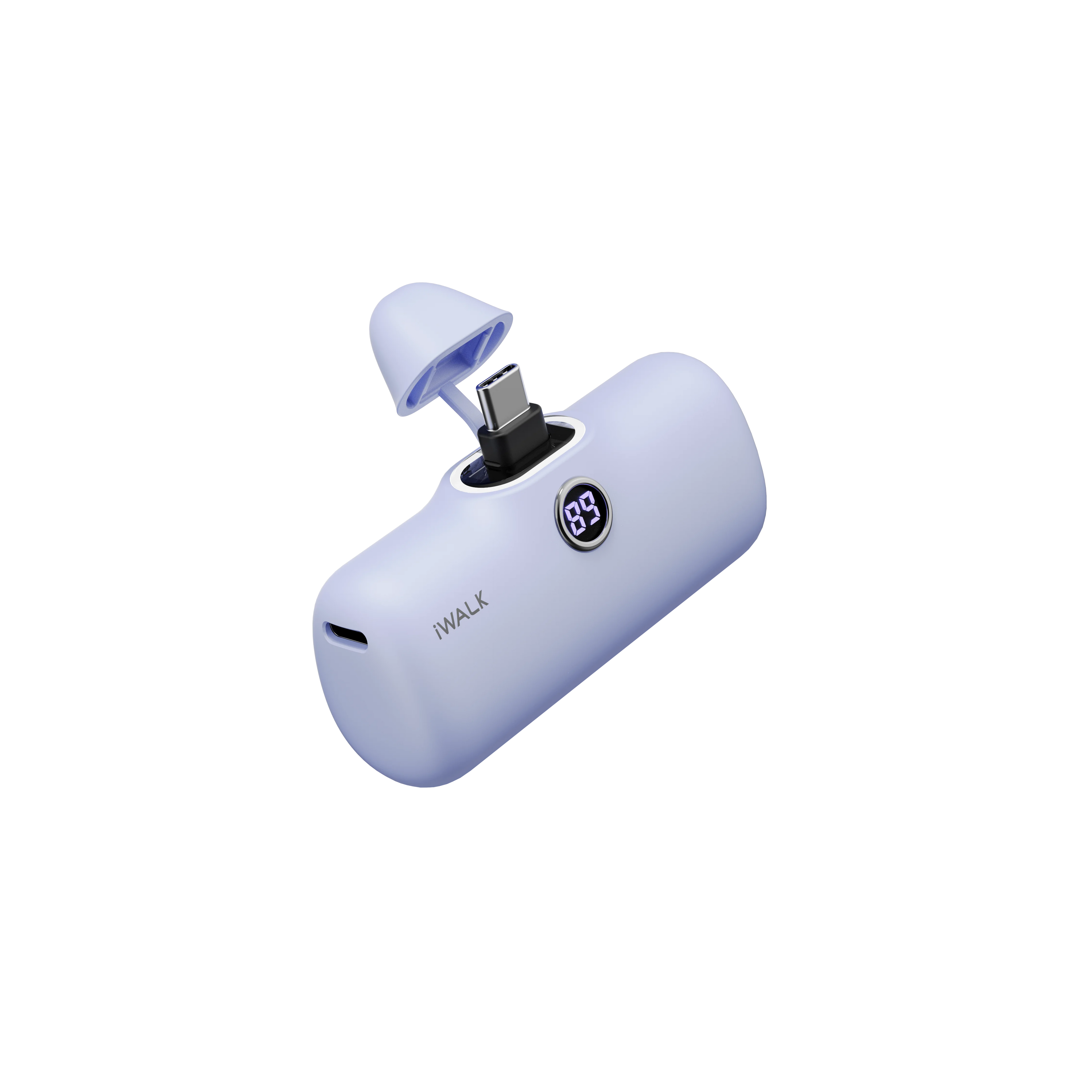 Capsule Pocket Mini Power Bank Portable 4800Mah Fast Charging Power Bank Digital Display Suitable for Iphone Lightning